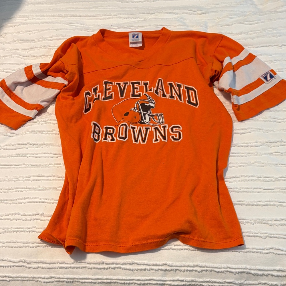 Vintage Cleveland Browns Kids Orange T-Shirt